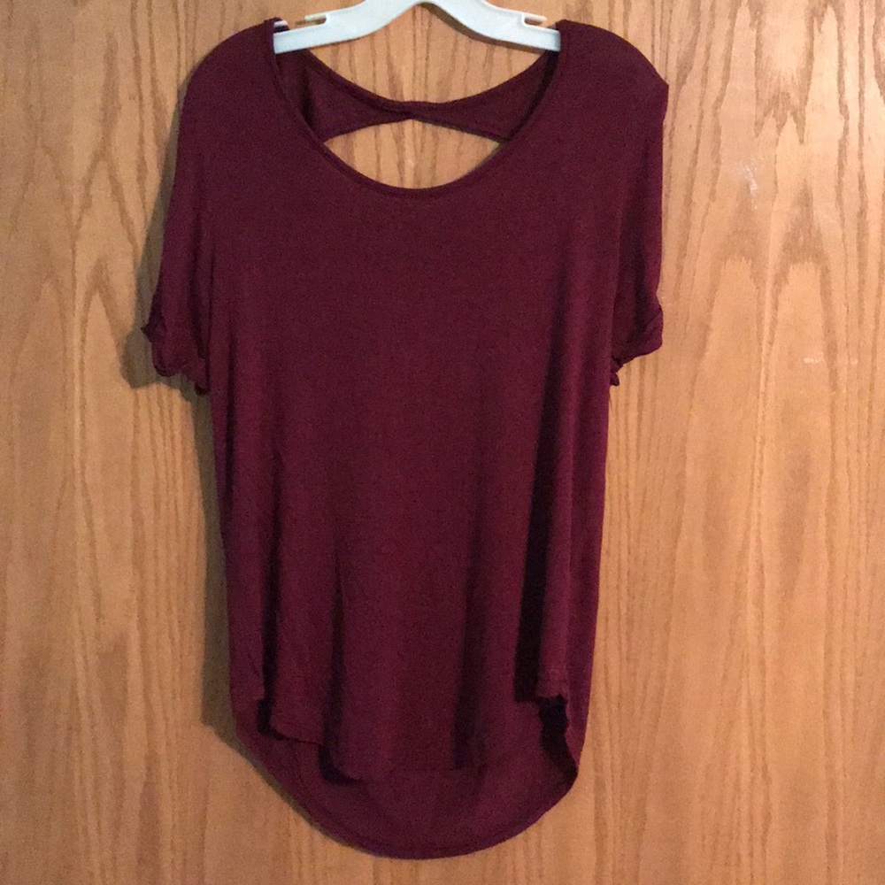 Authentic American Heritage maroon dressy top
